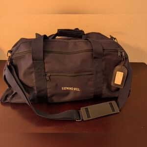 Raymond Weil Watch Co VIP Promo Canvas Navy Blue Duffle Gym Weekender Bag